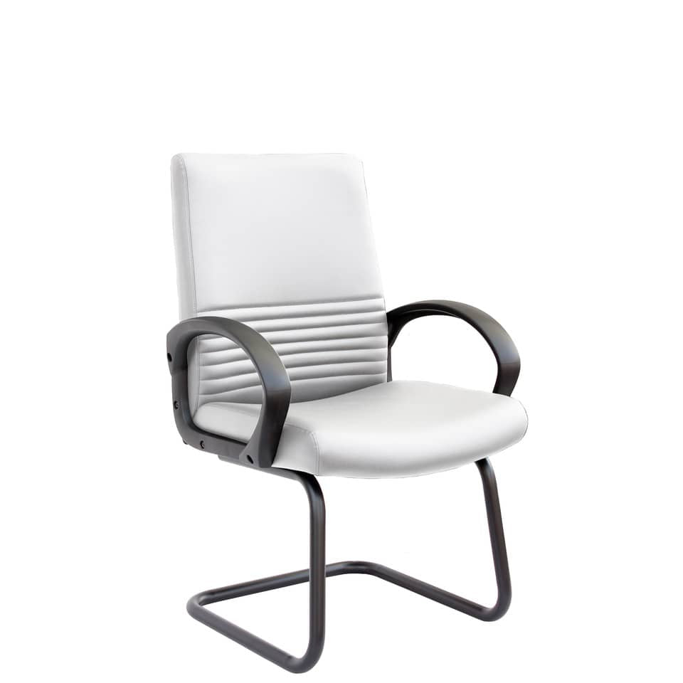 Sedia direzionale Unisit Chorus CHV interlocutore Eco Smart similpelle bianco - CHV/KQ
