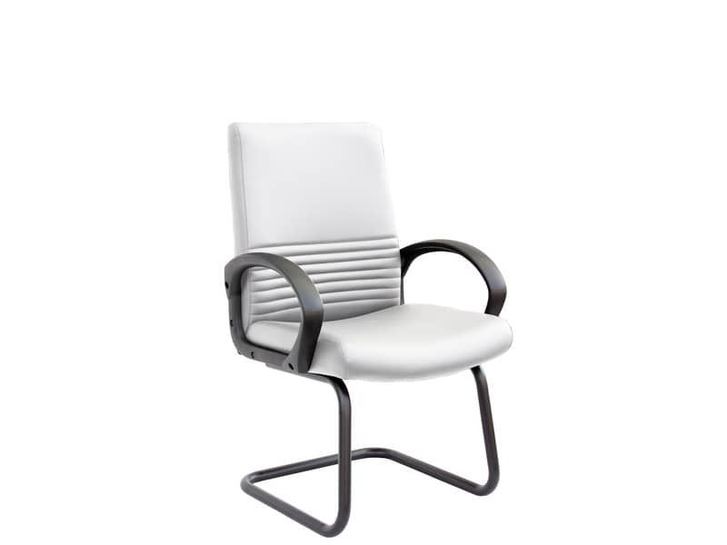 Sedia direzionale Unisit Chorus CHV interlocutore Eco Smart similpelle bianco - CHV/KQ