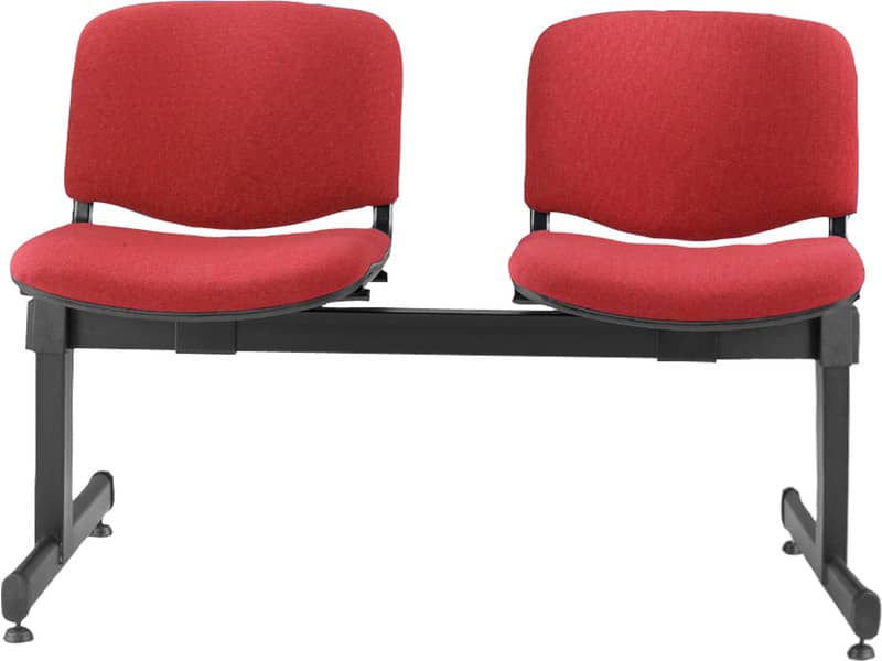 Panca 2 posti attesa Unisit Dado D52P - rivestimento Eco rosso D52P/ER
