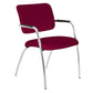 Sedia visitatore a 4 gambe Unisit Lithium LT4G struttura cromata - rivest. ignifugo bordeaux LT4G/ID