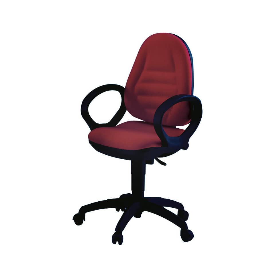 Sedia operativa girevole Unisit Metis MTA Eco Smart - rivestimento ignifugo bordeaux - MTAS/ID