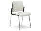 Sedia visitatore 4 gambe Unisit Kind KI4GTBB rivestimento pelle bianco - KI4GTBB/PQ