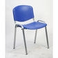 Sedia visitatore a 4 gambe Unisit Dado D5PC - struttura cromo - PPL blu - conf. 2 pezzi - D5PC/2/BL