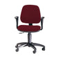 Sedia operativa girevole Unisit Leda LDB Eco smart - schienale basso - rivestimento ignifugo bordeaux- LDB/ID