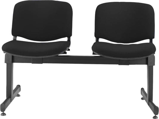 Panca 2 posti attesa Unisit Dado D52P - rivestimento Eco nero D52P/EN