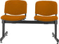 Panca 2 posti attesa Unisit Dado D52P - rivestimento Eco arancione D52P/EA