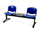 Panca 2 posti attesa Unisit Dado D5P2PT con tavolino - PPL blu D5P2PT/BL