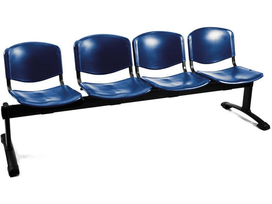 Panca 4 posti attesa Unisit Dado D54P - rivestimento ignifugo blu D54P/IB