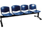 Panca 4 posti attesa Unisit Dado D54P - rivestimento ignifugo blu D54P/IB