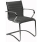 Sedia visitatore direzionale su slitta Unisit Pollux New PNV - rivestimento similpelle grigio - PNV/KG