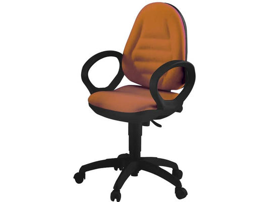 Sedia operativa girevole Unisit Metis MTA Eco Smart - rivestimento Eco arancione - MTAS/EA