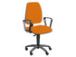 Sedia operativa girevole Unisit Jupiter JUBR Eco smart - rivestimento Eco arancione - con braccioli - JUBR/EA