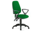 Sedia operativa girevole Unisit Leda LDAY Eco smart - schienale alto - rivestimento Eco verde - LDAY/EV