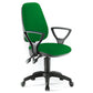 Sedia operativa girevole Unisit Leda LDAY Eco smart - schienale alto - rivestimento Eco verde - LDAY/EV