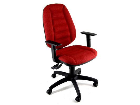 Sedia operativa girevole Unisit Cerere CRSY Eco Smart - rivestimento ignifugo rosso - CRSY/IR