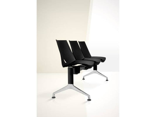 Panca 5 posti attesa Unisit Strike SK5P - schienale fisso - PPL blu SK5P/BL