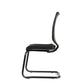 Sedia visitatore semidirezionale Unisit Newair NWNS su slitta - schienale rete nero - rivest. similpelle grigio NWNS/KG