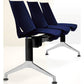 Panca 3 posti attesa Unisit Strike SK3P - schienale fisso - PPL blu SK3P/BL