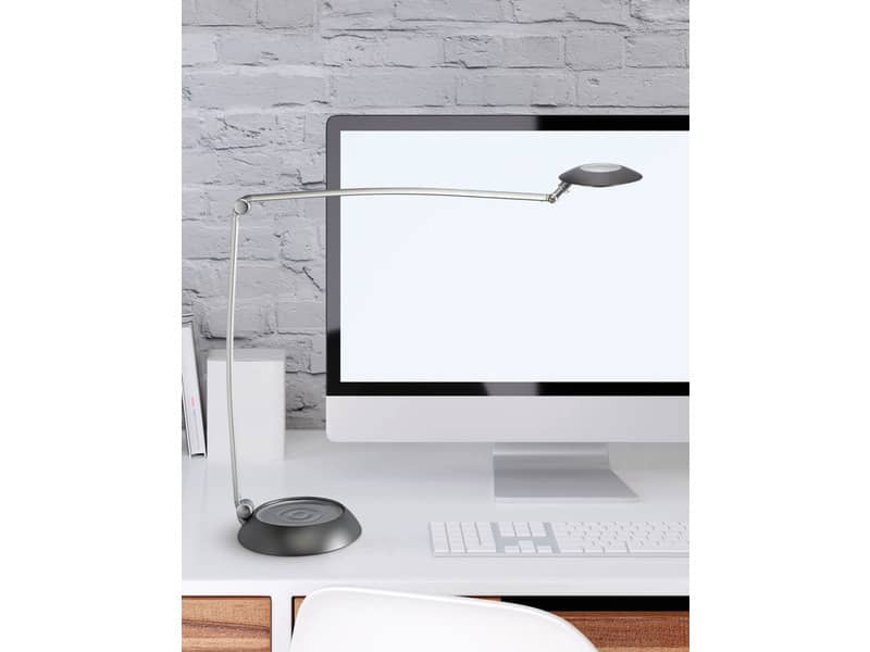 Lampada da scrivania MAUL a LED MAULspace, dimmerabile alluminio argento 8 W, 480 Lm, 4000K - 8202195