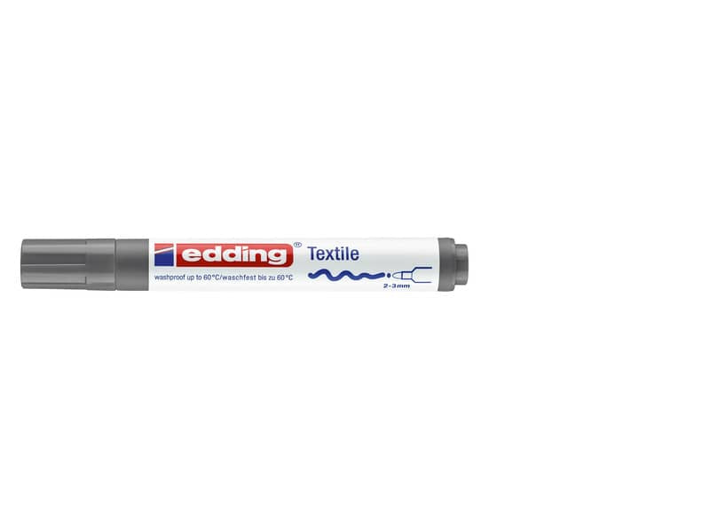 Marcatore per tessuti edding 4500 punta conica 2-3 mm grigio 4-4500012