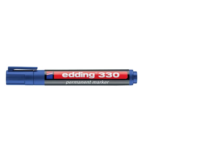 Marcatore permanente edding 330 punta scalpello 1-5 mm blu 4-330003