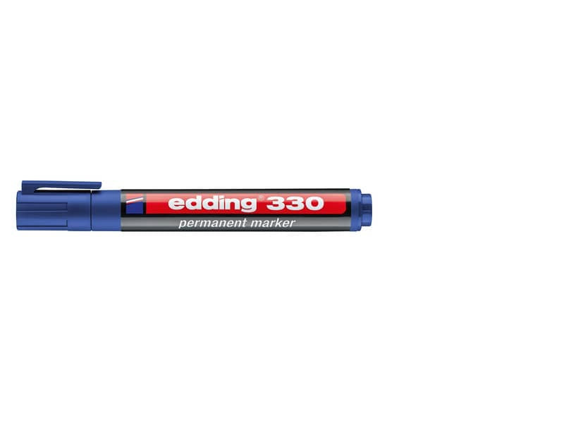 Marcatore permanente edding 330 punta scalpello 1-5 mm blu 4-330003