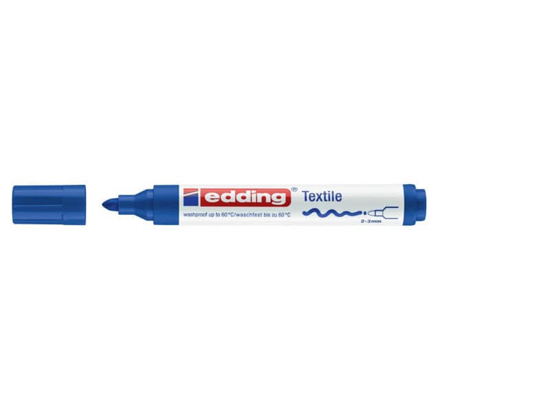 Marcatore per tessuti edding 4500 punta conica 2-3 mm blu 4-4500003
