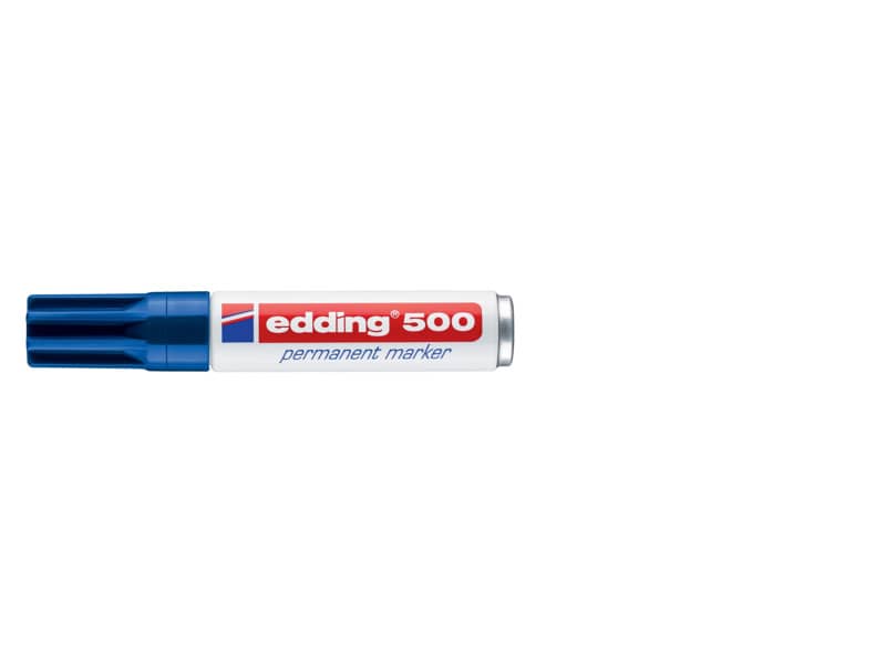 Marcatore permanente edding 500 punta scalpello 2-7 mm blu 4-500003