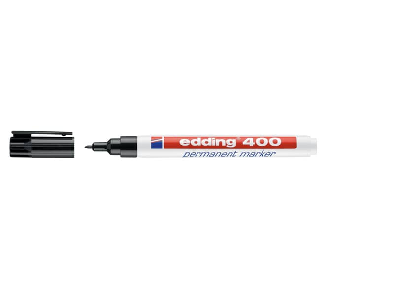 Marcatore permanente edding 400 punta conica 1 mm nero 4-400001