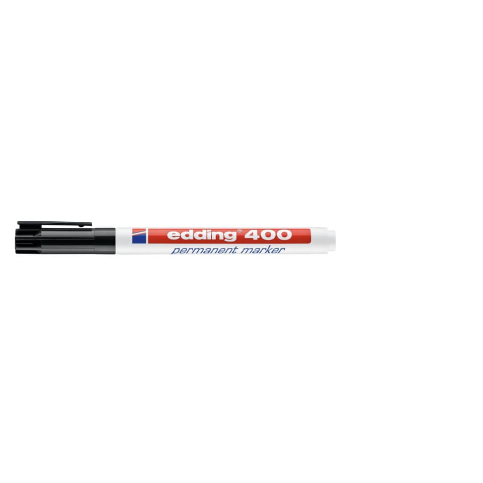 Marcatore permanente edding 400 punta conica 1 mm nero 4-400001