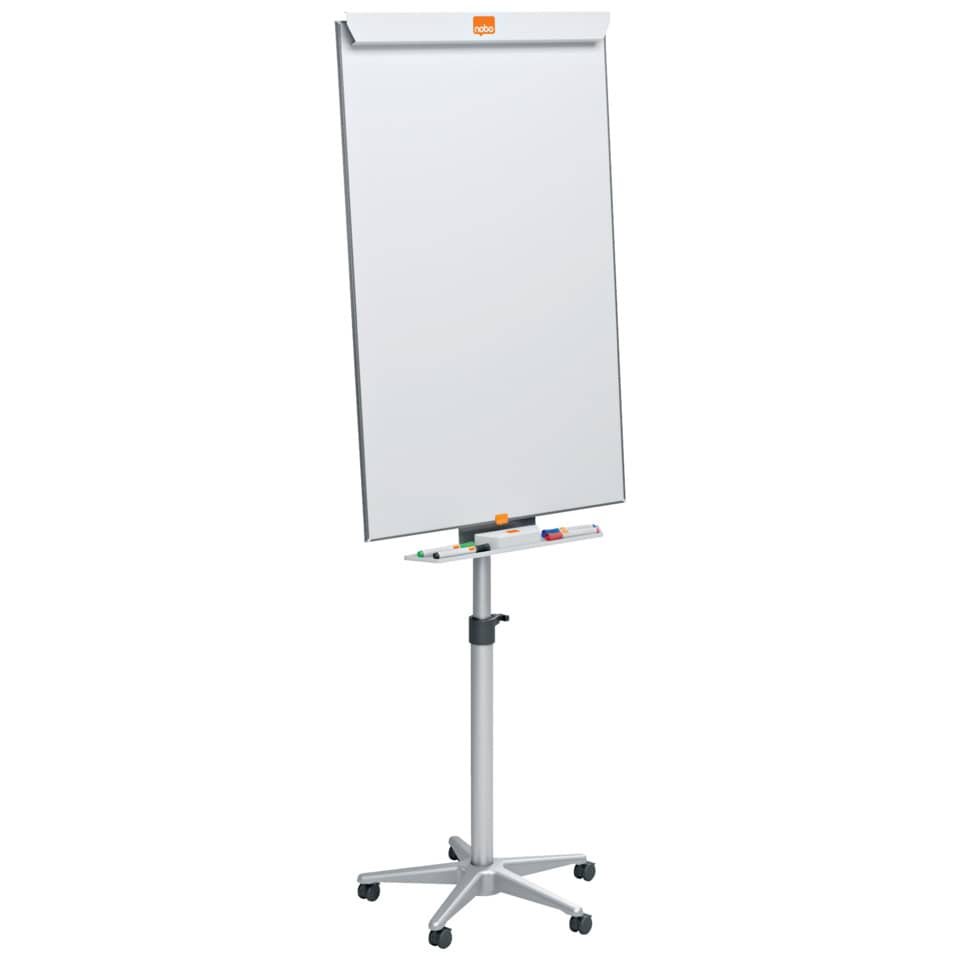 Portablocco magnetico a cavalletto Nobo Classic mobile in acciaio bianco 69x190 cm - 1902386