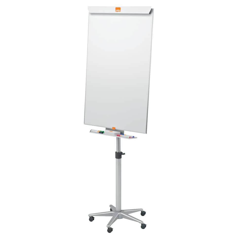 Portablocco magnetico a cavalletto Nobo Classic mobile in acciaio bianco 69x190 cm - 1902386