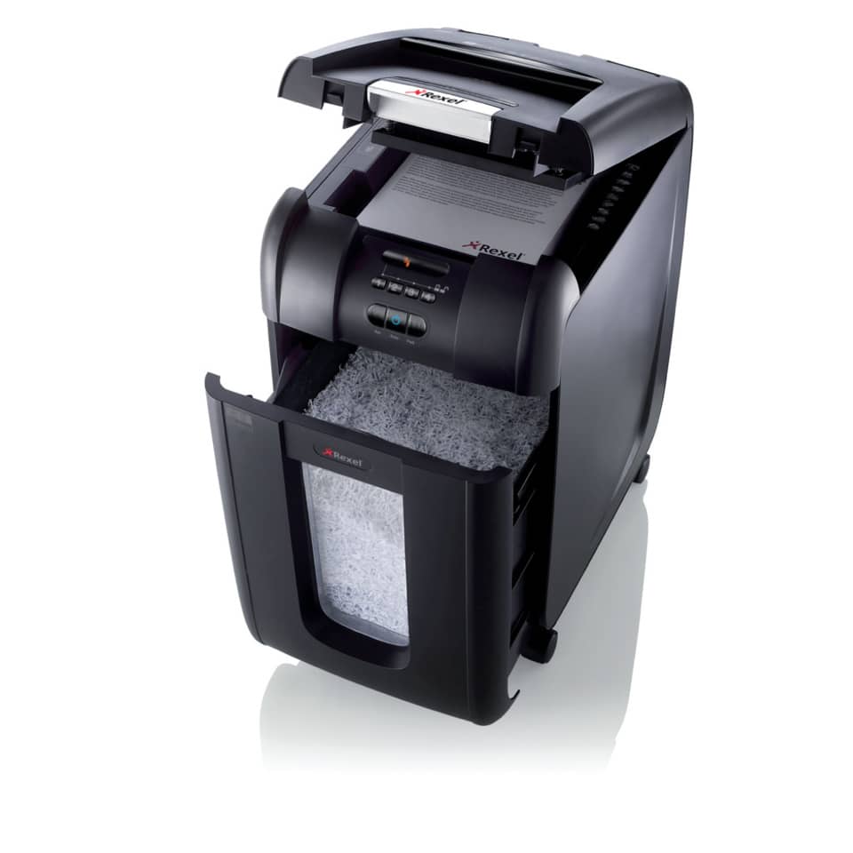 Distruggidocumenti ad alimentazione automatica Rexel Auto+ 300M P-5 40 L taglio microframmenti 2x15 mm 2104300EU