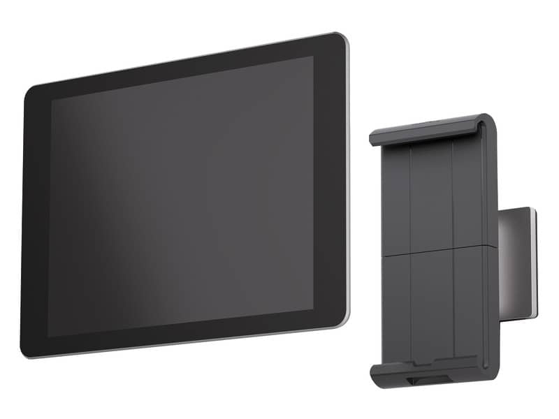 Porta tablet da muro DURABLE per tablet da 7" a 13" argento metallizzato 8,5x5x18cm - 893323