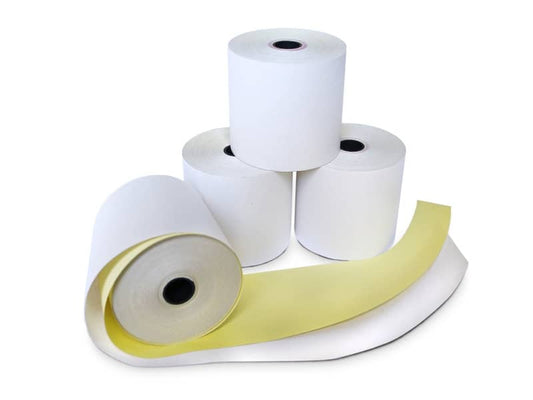 Rotoli POS Rotolificio Pugliese carta chimica autocopiante 57 mm x 15 m foro 12 mm conf. da 5 - CC10