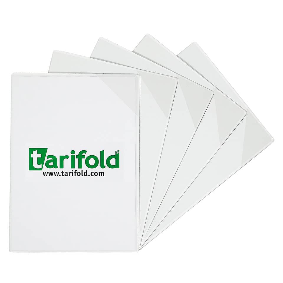Buste portavvisi Tarifold® Stickyfold trasparente conf. 5 buste - 194690