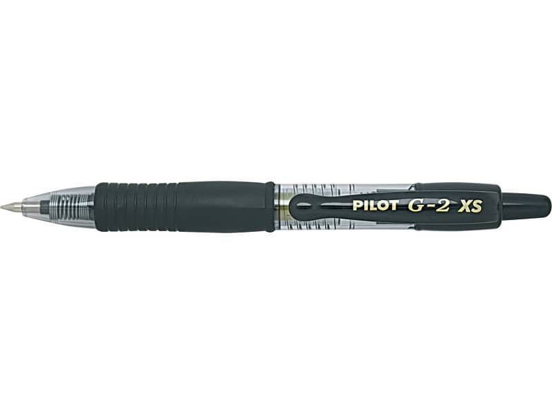 Roller gel a scatto ricaricabile Pilot G-2 Pixie 0,7 mm nero 001410