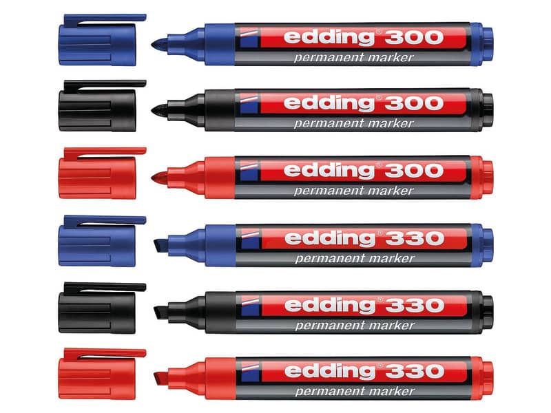 Marcatore permanente edding 300 punta conica 1,5-3 mm blu 4-300003