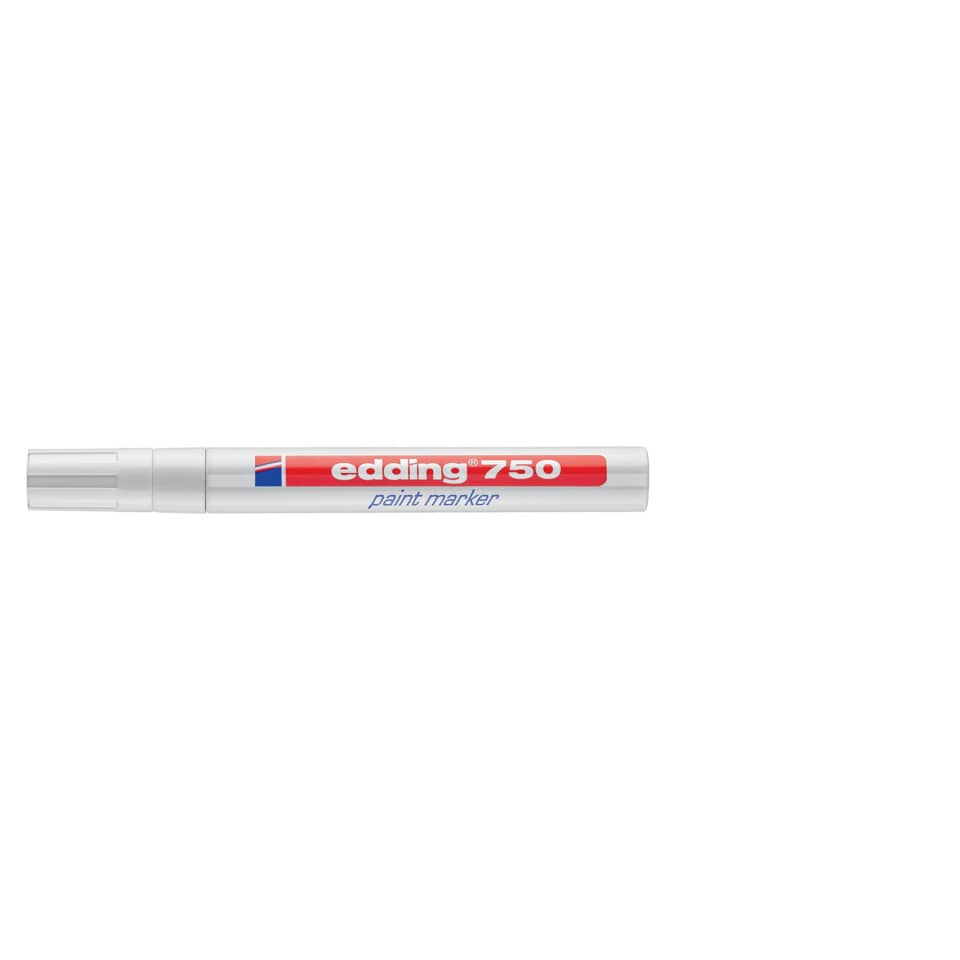 Marcatore a vernice edding 750 punta conica 2-4 mm bianco 4-750049