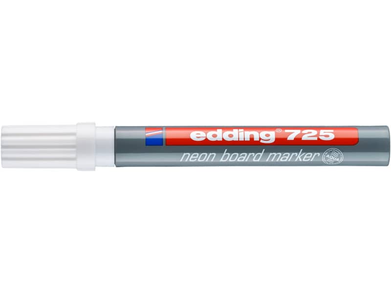 Marcatore Neon per lavagne edding 725 punta scalpello 2-5 mm bianco 4-725049
