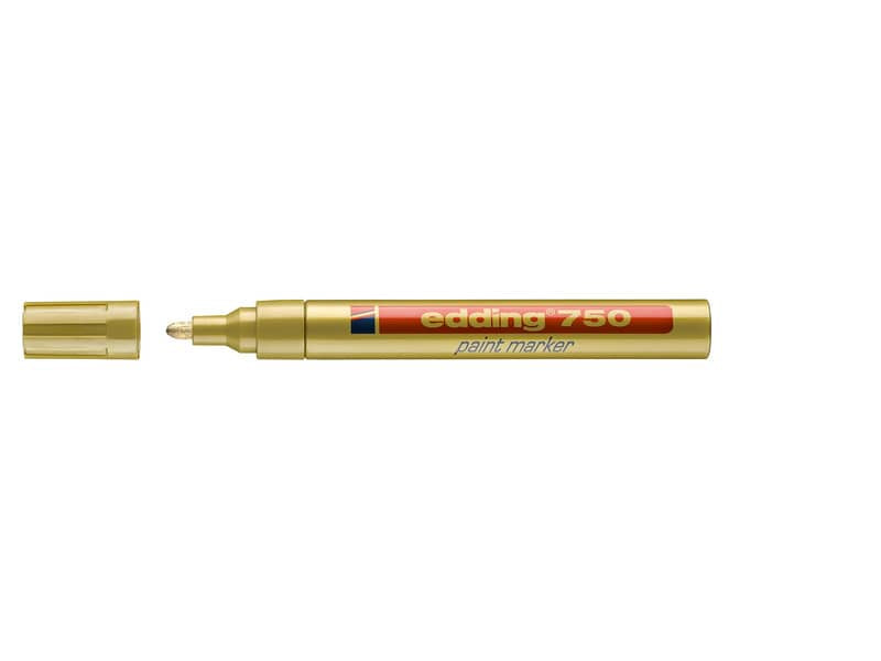Marcatore a vernice edding 750 punta conica 2-4 mm oro 4-750053