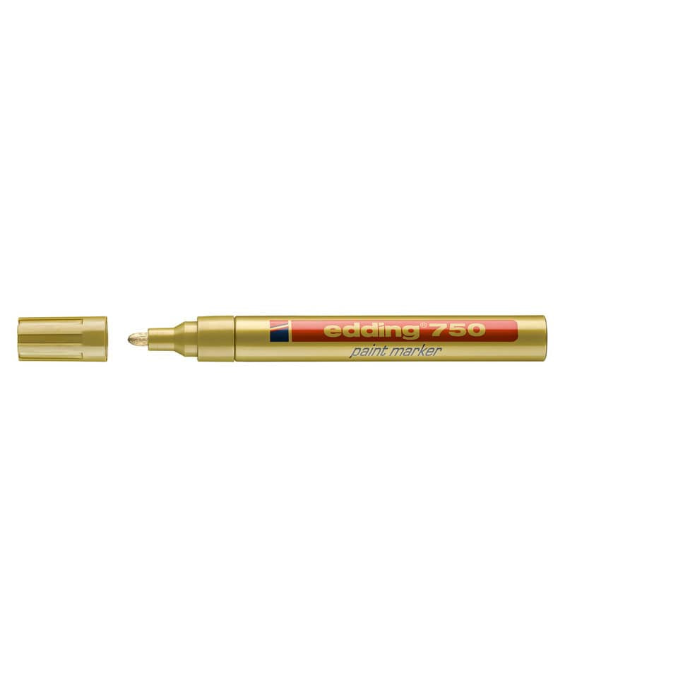 Marcatore a vernice edding 750 punta conica 2-4 mm oro 4-750053