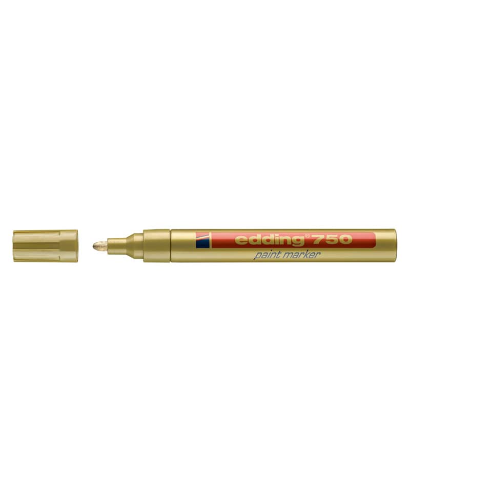 Marcatore a vernice edding 750 punta conica 2-4 mm oro 4-750053