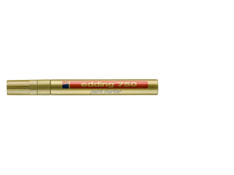 Marcatore a vernice edding 750 punta conica 2-4 mm oro 4-750053