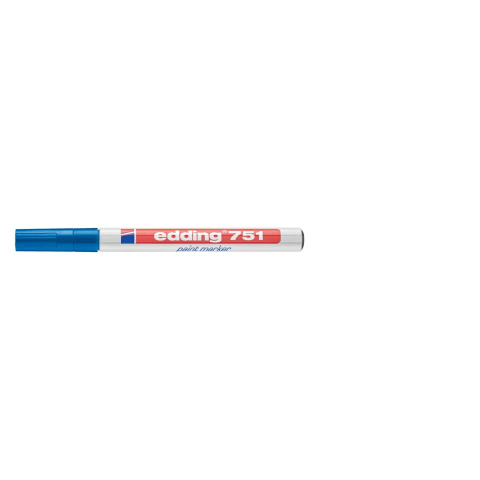 Marcatore a vernice edding 751 punta conica 1-2 mm blu 4-751003
