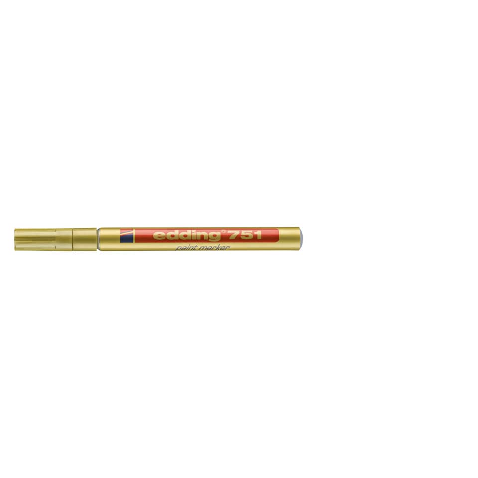 Marcatore a vernice edding 751 punta conica 1-2 mm oro 4-751053