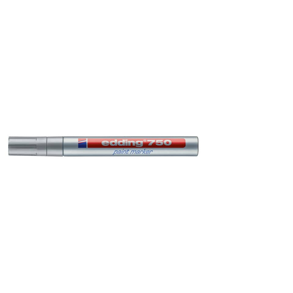 Marcatore a vernice edding 750 punta conica 2-4 mm argento 4-750054