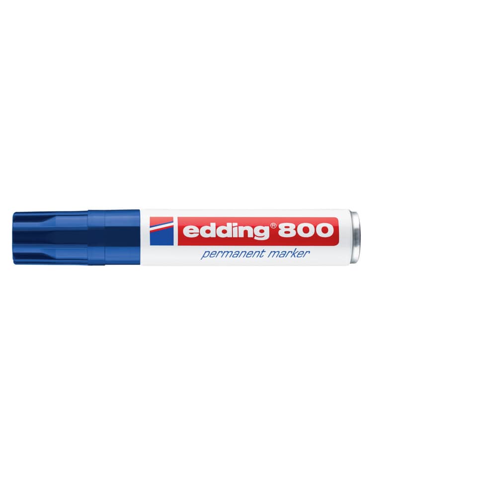 Marcatore permanente edding 800 punta scalpello 4-12 mm blu 4-800003