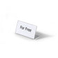 Portanomi a L DURABLE da tavolo acrilico trasparente inserto 52x100mm conf. 10 - 805519