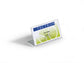 Portanomi a L DURABLE da tavolo acrilico trasparente inserto 52x100mm conf. 10 - 805519